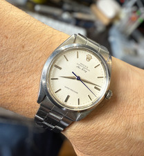 Rolex Air-King Ref 5500 "Super Precision - Blue Seconds" 1960 + Box! RARE!