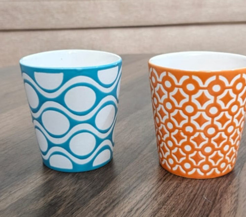 Vintage ceramic cups set - vintage, retro