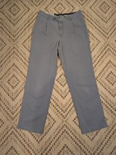 Meyer Trousers Mens W430? L32? Blue Rio Chinos Straight Regular Comfort Stretch