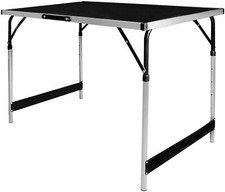 Camping / Picnic Aluminium Folding Table Lightweight Height Adjustable Portable 