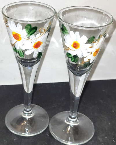 Vintage hand painted - painted, sherry