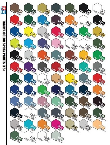 Tamiya color plastic - color, spray