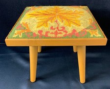 Vintage Wooden Footstool with