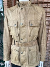 BELSTAFF ROADMASTER Jacket GOLD BEIGE Waxed Cotton Last Malenotti Era Serie XL