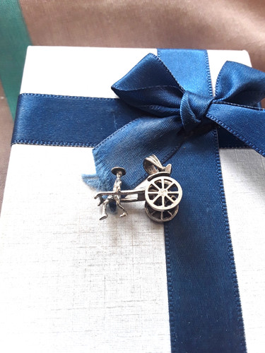Silver charm chinese man - silver,