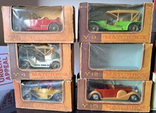 Models of Yesteryear (MOY) - 6 x Vintage Cars - Early Issue Picture Boxes