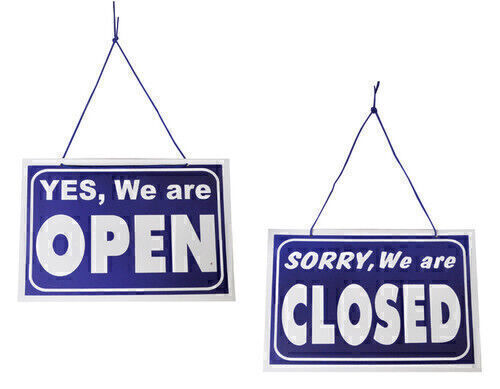 Open closed hanging shop - or,
