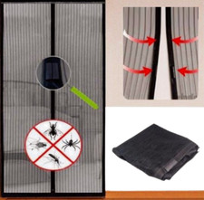 Magnetic Mesh Door Magic Protection Curtain Snap Fly Bug Insect Mosquito Screen 
