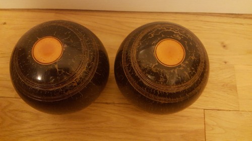 Vintage lignum vitae wooden - a,