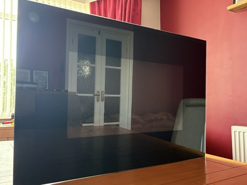 Modern black glass - glass, wall