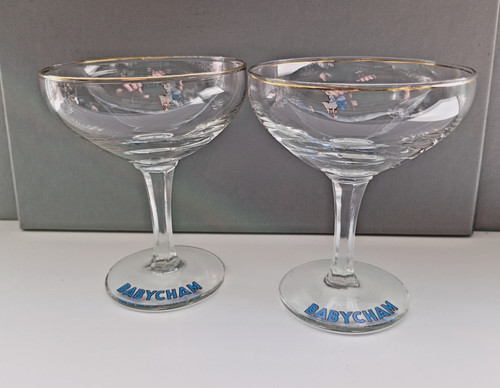 Pair vintage babycham - pair, of