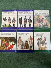 BRITISH ARMY AMERICAN REVOLUTION BOOK BUNDLE OSPREY PUBLISHING