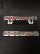 Door Handle 1950s Perspex, Floral