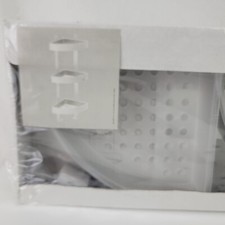 IKEA Grundtal Corner Shower Shelf Unit Stainless Steel Hanger 10x23 Wall-Mounted