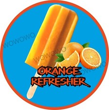 Ice cream van sticker Orange