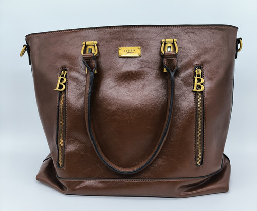 Bessie london brown tote grab - bessie,