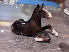 Beswick Shire Foal Lying Model