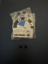 2x BMW LOGO EMBLEM 74mm 82mm BUNK COVER E46 E90 E92 E60 E34 E36 E39 X3