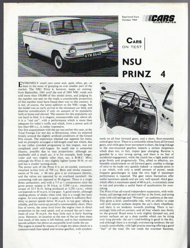 Nsu prinz luxe road - prinz,