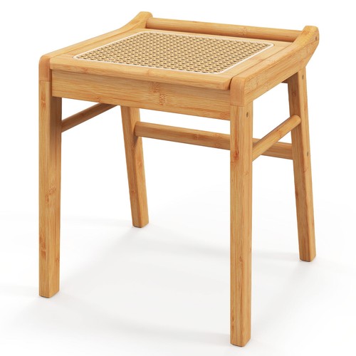 Bamboo makeup stool with - bamboo,
