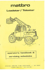 MATBRO LOADSTAR / TELESTAR PALLET FORK LIFT INSTRUCTION & MAINTENANCE HANDBOOK