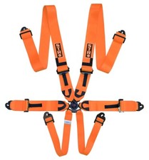 Orange Fluo 6-Point Race Harness FIA 8853-2016 2030 Safety Seat Belt IVA STR