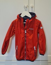 Regatta boys waterproof jacket, orange, size 3-4, good condition