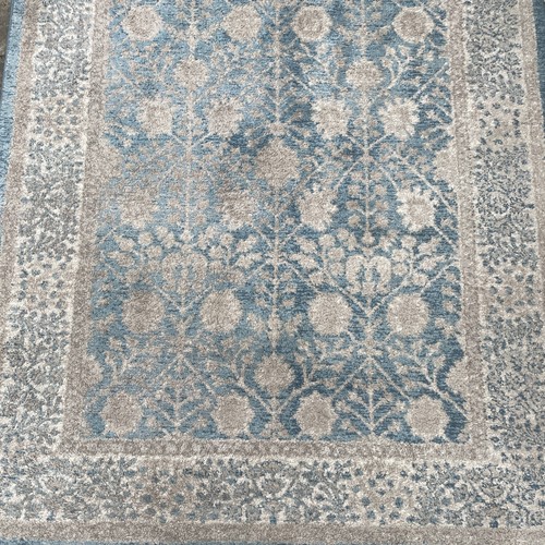 Light blue cream - blue/cream, rug
