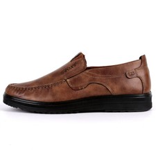 Men Retro Leather Shoes Soft Sole Casual Driving Antislip Loafers 39-48 Size