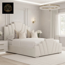 Art Deco Panel Crown Bed Frame