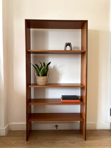 Plan form five open bookcase - form,