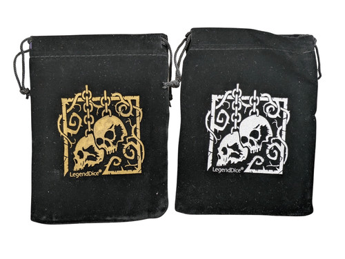 Dice bag skull pouch - skull, design