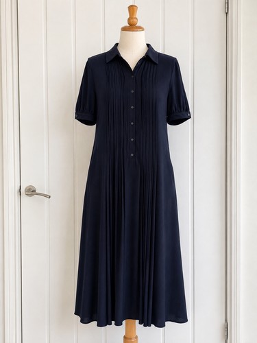 Vintage jaeger navy pleated - jaeger,