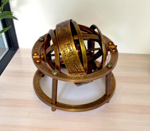Mini brass armillary - mini,