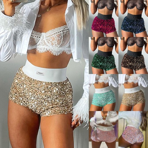 Women sequins hot pants - women,