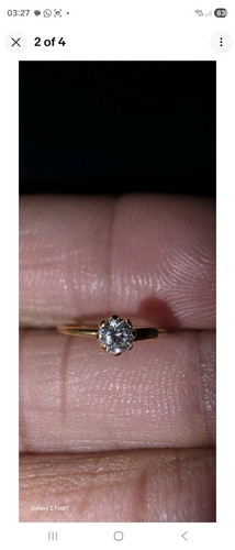 22ct real gold nose ring - gold, hoop