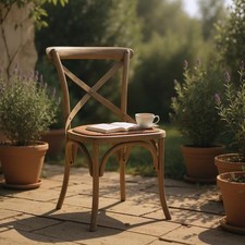 Farmhouse Rustic Cross-Back