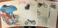 1979 Honda Models 6p Print article CB750 Gold Wing XL500 CB650 XR185 XR250 CR125