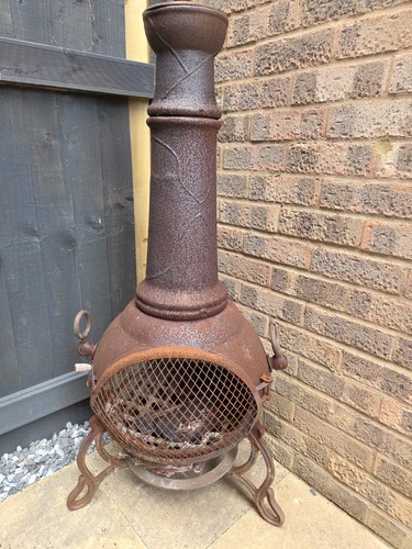 Cast iron chiminea - chiminea, very