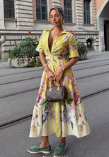 ZARA Yellow Floral Printed