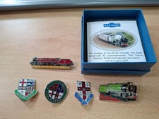 Five railway themed pin