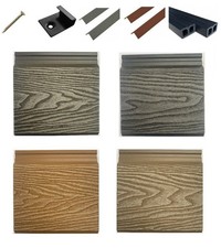 Composite Cladding Boards Woodgrain Plastic Exterior from £12.99 Per Board