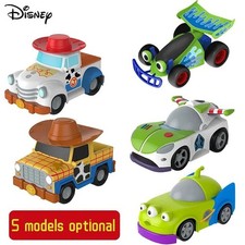 Toy Story Buzz Lightyear Woody Jessie Rex Alien Model Push-back Car Toys Kid Toy