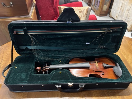 Cased alfred stingl violin - violin, by