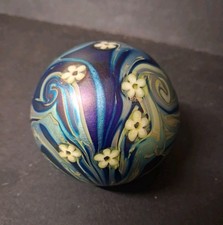 An Okra Art Glass Paperweight