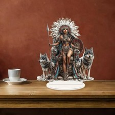 Acrylic Native American Desk Decor Novelty Collection 2D Plane Desktop Ornament