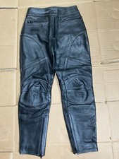 FRANK THOMAS Ladies Leather Motorbike Motorcycle Trousers UK 12 = 30" Waist (3)