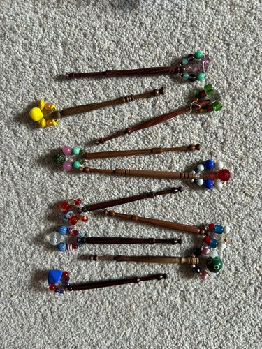 Lace bobbins 12 midlands - bobbins,