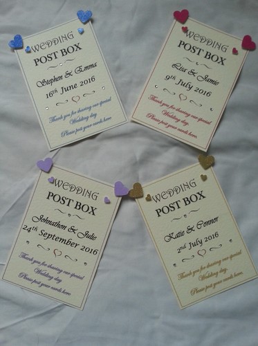 Personalised wedding post - a5,