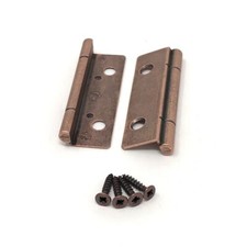 60mm Copper Pair of False Hinges For Kitchen Cabinet Standard Length With Screws